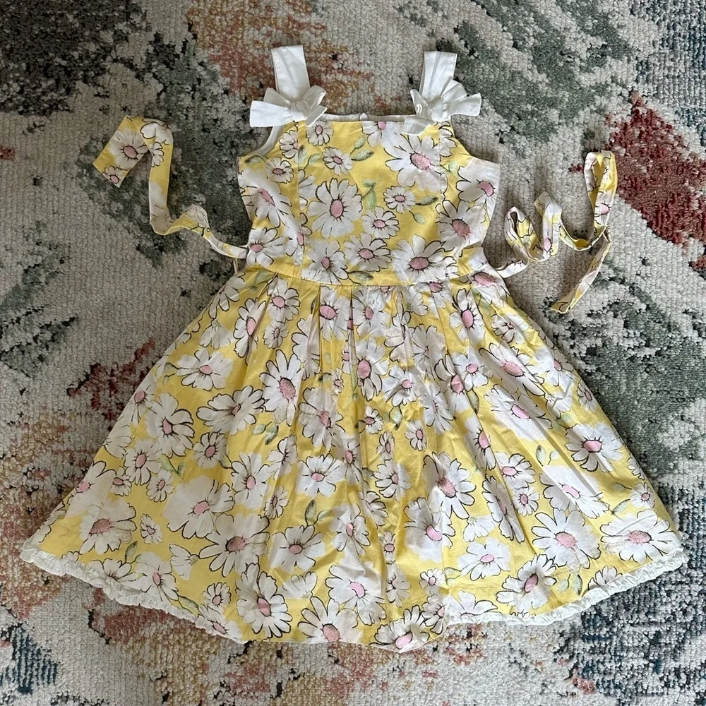 Vintage Children’s Place Girl’s Dainty Daisies Cotton Dress Fit and Flare Size 6